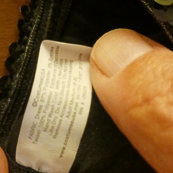 COSTUMES USA...ROARING 20'S FLAPPER DRESS, ADULT MEDIUM, 6-8, HALLOWEEN - Picture 5 of 5